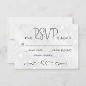 RSVP Wedding White Satin Damask (Voorkant)