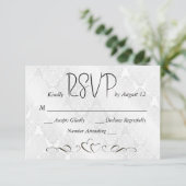 RSVP Wedding White Satin Damask (Staand voorkant)