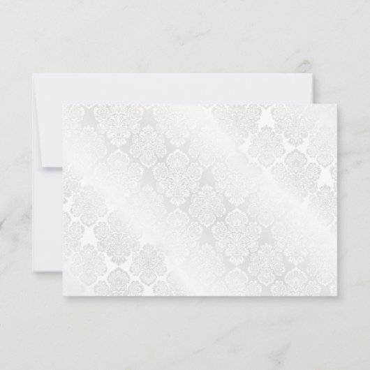 RSVP Wedding White Satin Damask (Achterkant)