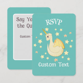 RSVP Whimsical Magical Dragon Kaartje