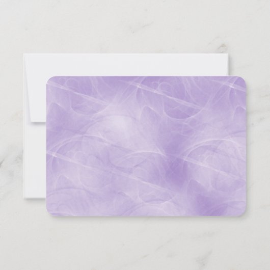 RSVP White Bow Wedding Kaart (Achterkant)