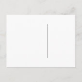 RSVP | White & Faux Gold Script-Briefkaart Uitnodiging Briefkaart (Achterkant)