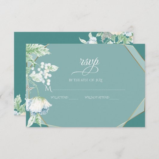 RSVP | Wilde bloemen en Bergen Geometrisch (Voorkant / Achterkant)