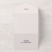 RSVP Wildflower Bruiloft Rustieke Bloemen All In One Uitnodiging (Buitenkant)