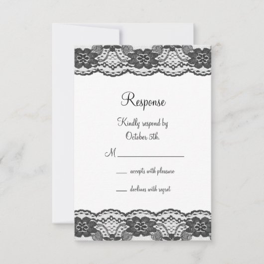RSVP (wit) Kaartje (Voorkant)