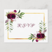 RSVP-witte bloemkolen, gebarentaal Uitnodiging Briefkaart (Voorkant)