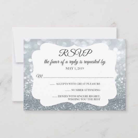RSVP Your Day Glitter Fab Zilver (Voorkant)
