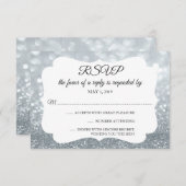 RSVP Your Day Glitter Fab Zilver (Voorkant / Achterkant)