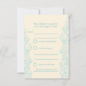 RSVP zee ster & zwamblauw- en crèmebruiloft RSVP (Achterkant)