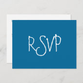 RSVP-zeester Uitnodiging Briefkaart (Voorkant / Achterkant)