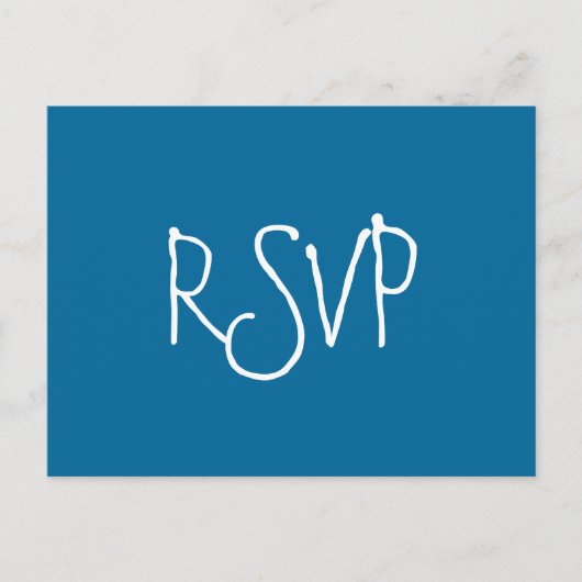 RSVP-zeester Uitnodiging Briefkaart (Voorkant)