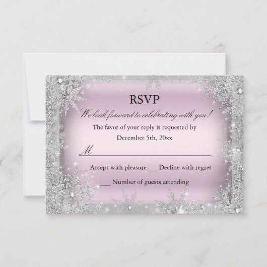RSVP Zilver Winter Wonderland Roze Zoet 16 2 (Voorkant)
