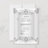 RSVP Zilver Witte Diamanten Harten (Achterkant)