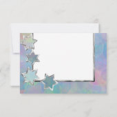 RSVP Zilveren Ster Abstract Patroon Kaart (Achterkant)