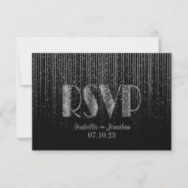 RSVP  Zilveren Sterrenregen en Zwart Kaartje