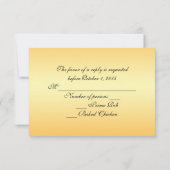 RSVP zwart en goud Kaartje (Achterkant)