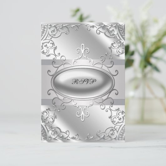 RSVP zwart en zilver (Staand voorkant)
