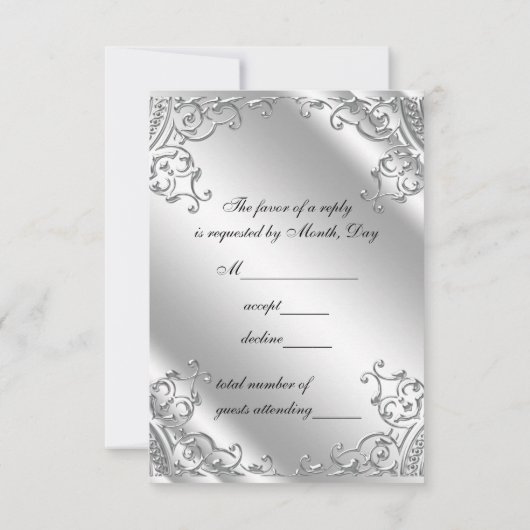 RSVP zwart en zilver (Achterkant)