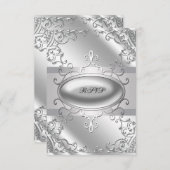 RSVP zwart en zilver (Voorkant / Achterkant)
