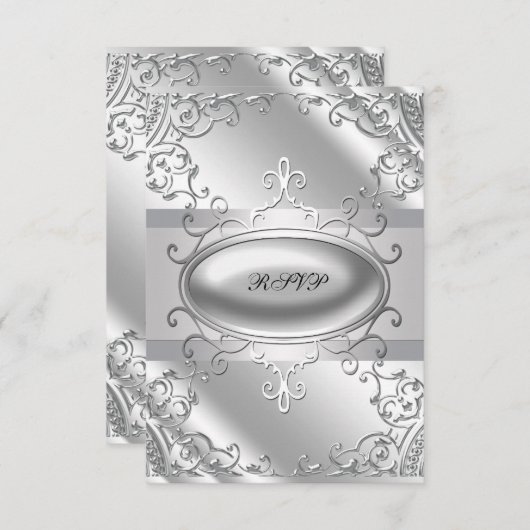 RSVP zwart en zilver (Voorkant / Achterkant)