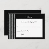 RSVP zwart en zilver (Voorkant / Achterkant)