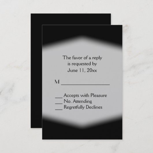 RSVP zwart-wit (Voorkant / Achterkant)