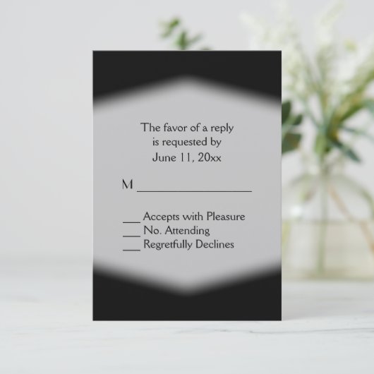 RSVP zwart-wit (Staand voorkant)
