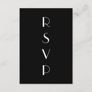 RSVP zwart-wit 1920 Kaartje