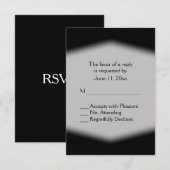RSVP zwart-wit Kaartje (Voorkant / Achterkant)