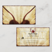 RSVPCards met rood Tattoo Informatiekaartje (Voorkant / Achterkant)