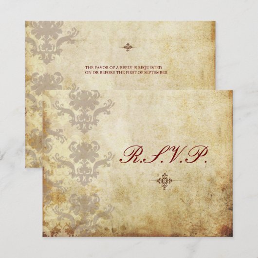 RSVP's vereisen 5 x 7 trouwuitnodigingen RSVP Kaartje (Voorkant / Achterkant)