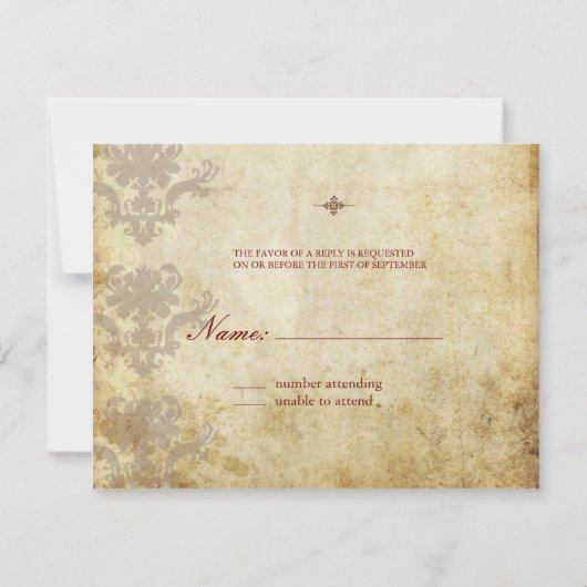  RSVP's vereisen 5 x 7 trouwuitnodigingen RSVP Kaartje (Achterkant)