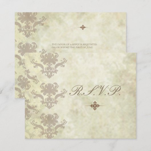 RSVP's vereisen 5 x 7 trouwuitnodigingen RSVP Kaartje (Voorkant / Achterkant)