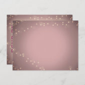 RSVP's voor blauw licht Uitnodiging Briefkaart (Voorkant / Achterkant)