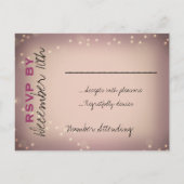 RSVP's voor blauw licht Uitnodiging Briefkaart (Achterkant)