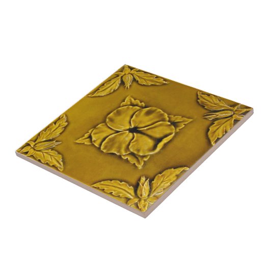 RT046 Faux-Relief Antiek reproductieslang Tegeltje (Zijkant)