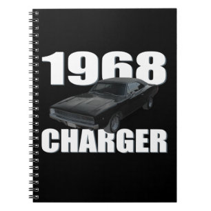 Rt 1968 dodge lader zwart notitieboek