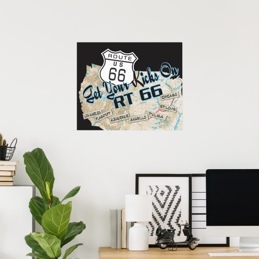 RT 66 Poster (Thuiskantoor)