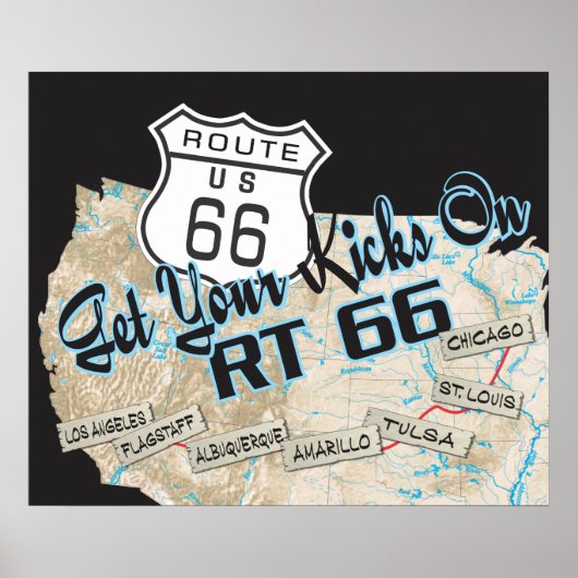 RT 66 Poster (Voorkant)