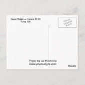 Rt 66 Tulsa  Motel Sign Briefkaart (Achterkant)