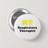RT Ademhalingsstelsel Therapie Ronde Button 5,7 Cm (Voorkant /achterkant)