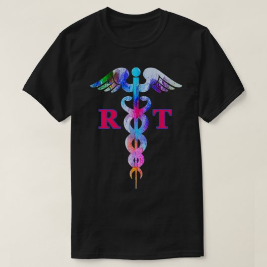 RT Ademhalingstherapeut Caduceus Lung Specialist T-shirt (Design voorkant)