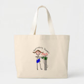 RT Chick O2 Tank en Ambu Bag Stick People Grote Tote Bag (Voorkant)