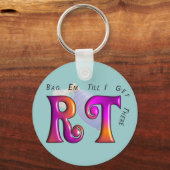 RT "Gag Em tot ik er ben" — Geschenken Sleutelhanger (Voorkant)