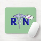 Rt. (Geregistreerde zuster) Rugt-in reliëfstijl Muismat (Met muis)