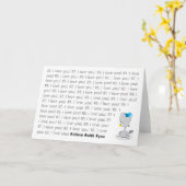 RT Ik hou van je RT Ik hou van je RT Ik hou van je Kaart (Gele Bloem)