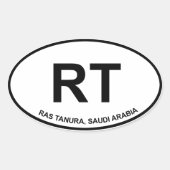 RT Ovale Sticker (Voorkant)
