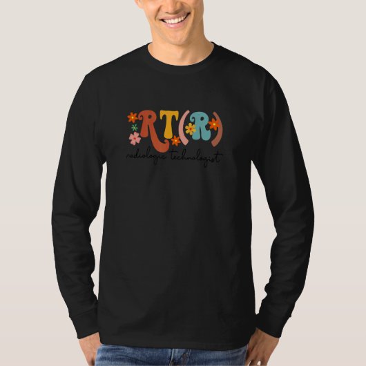 RT R Radiologisch Technoloog Röntgen Tech Radiolog T-shirt (Voorkant)