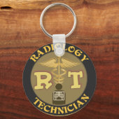 RT RADIOLOGY TECHNICIAN BADGE - LOGO SLEUTELHANGER (Voorkant)