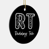 RT RT-radiotechnicus röntgenfoto's van radiologie Keramisch Ornament (Rechts)